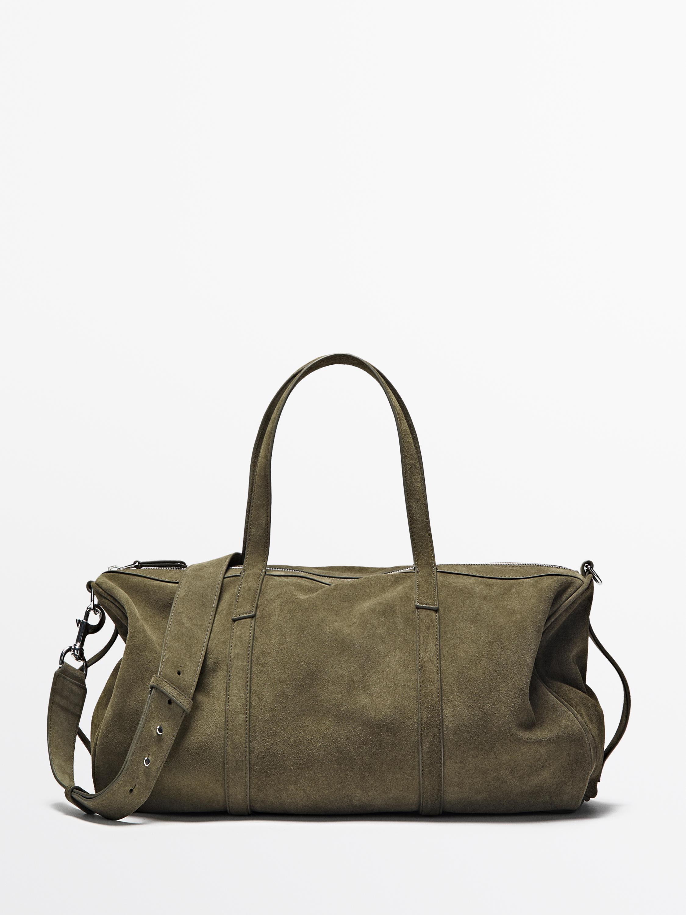 Sac de voyage cuir daim